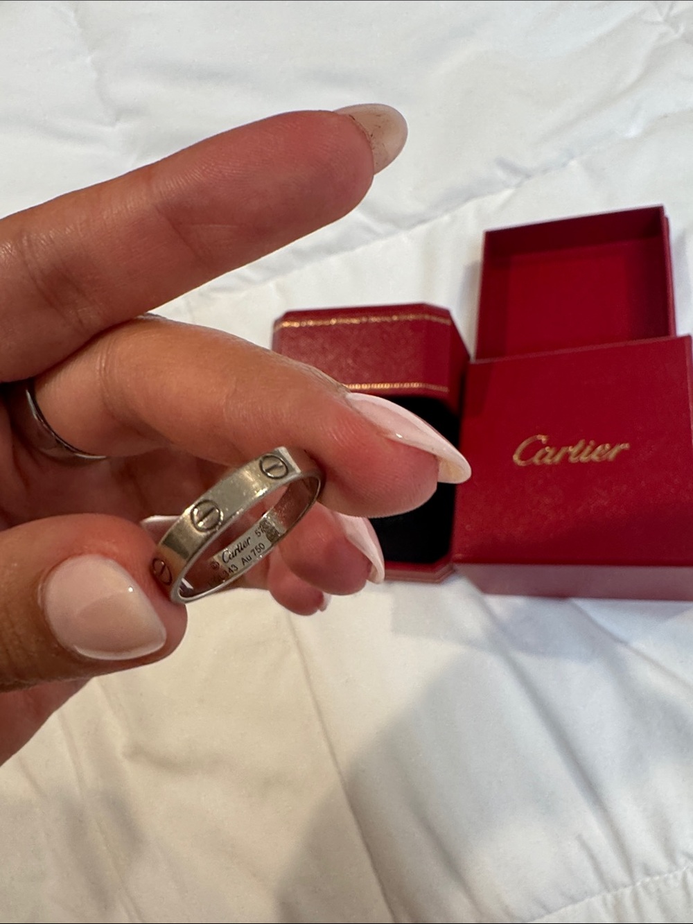 Cartier LOVE Silver Ring, Small Model - Picture 4 of 6